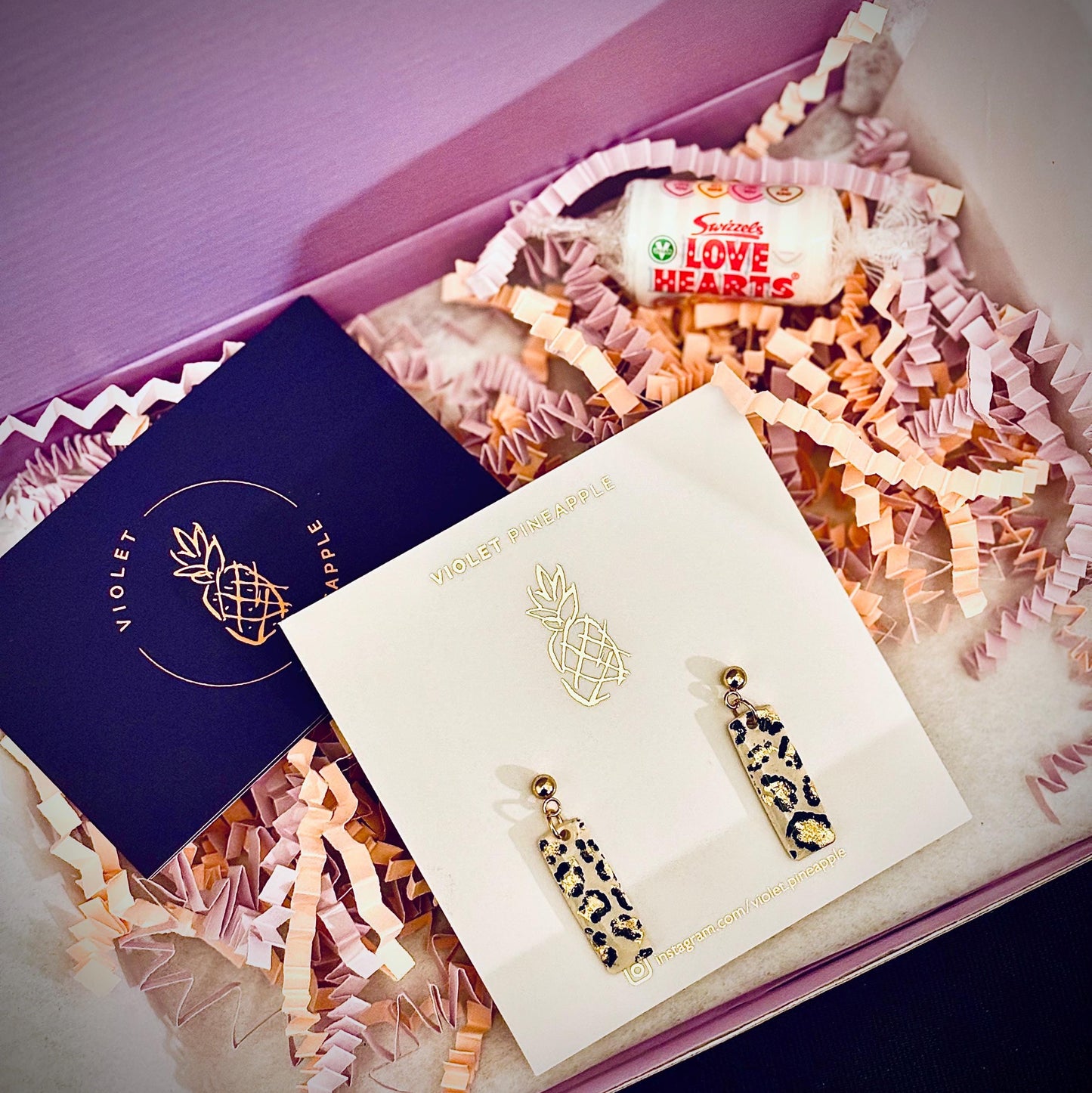 Your order arrives beautifully presented in a 'Violet Pineapple' gift box