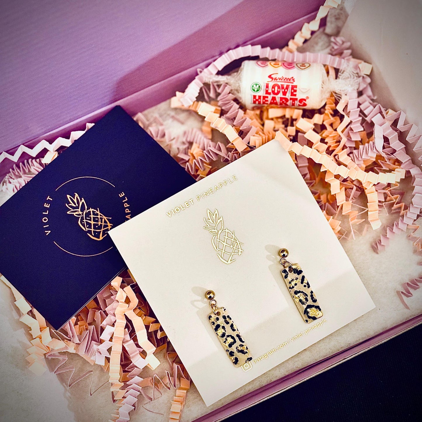 Your order arrives beautifully presented in a 'Violet Pineapple' gift box.