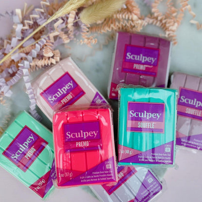 Lovingly handcrafted from premium Sculpey Premo polymer clay for exceptional quality and vibrant colours.
