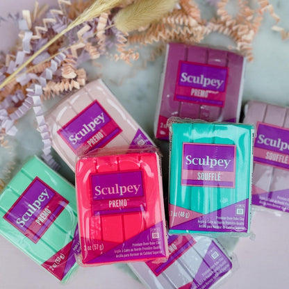 Lovingly handcrafted from premium Sculpey Premo polymer clay for exceptional quality and vibrant colours.