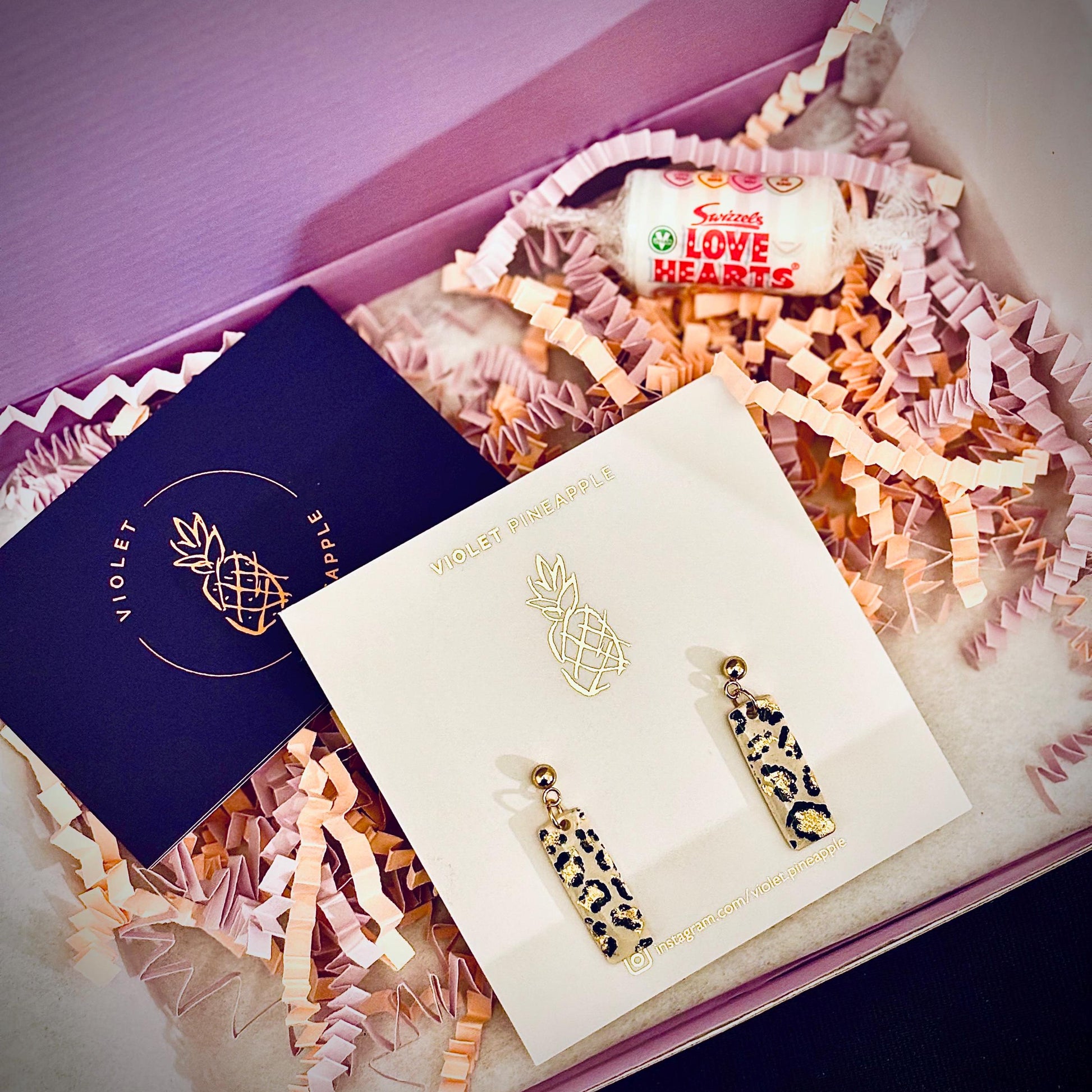 Your order arrives beautifully presented in a 'Violet Pineapple' gift box.