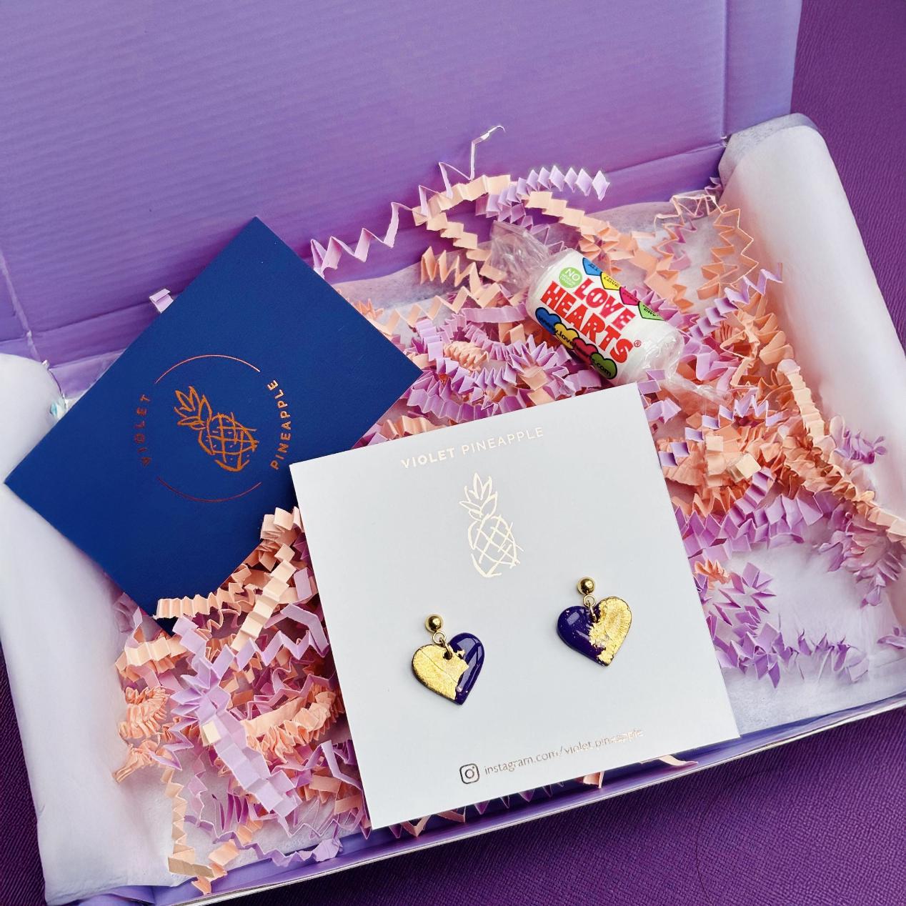 Pink Leopard Print Earrings | Handmade Drop Studs | Chic & Elegant